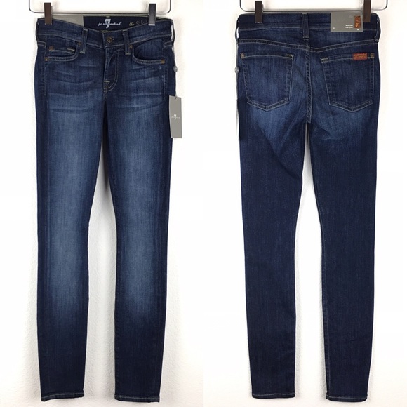 7 For All Mankind Denim - 7 For All Mankind The Skinny Second Skin Jeans